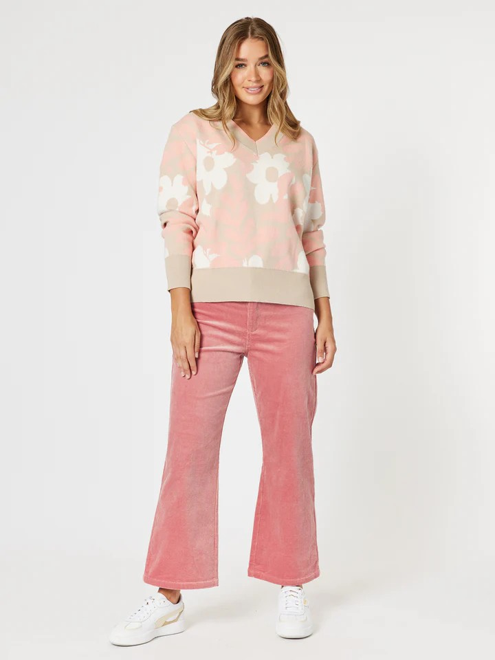 Threadz Lucy Cord Pant Blush