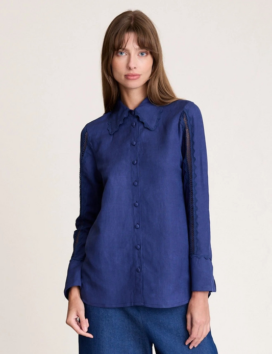 State of Embrace Lotte Blouse Navy
