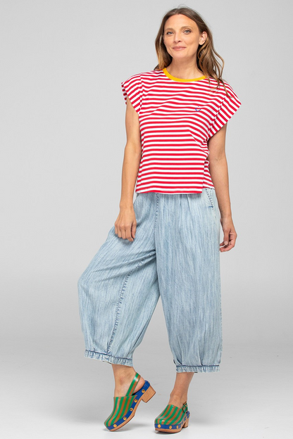 Boom Shankar Bellissimo Tee - Red Stripe