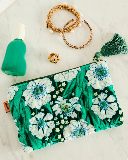 Kip and Co Tumbling Flowers Cosmetics Purse