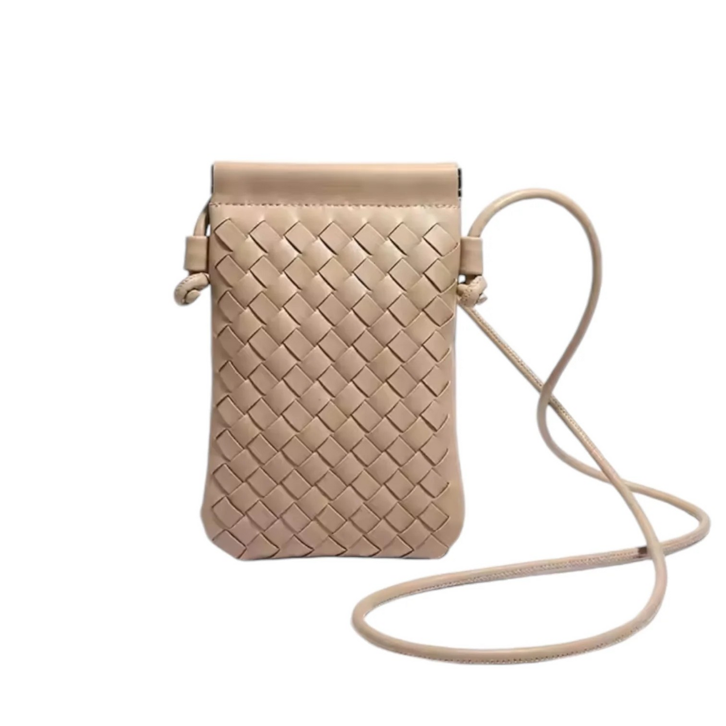 L'ora D'oro CALL ME Leather Weaved Crossbody Bag