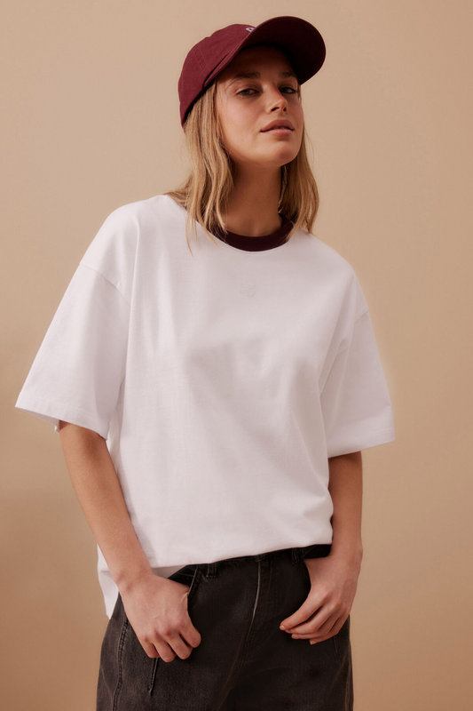 Ceres Life Ringer Tee White/Raisin