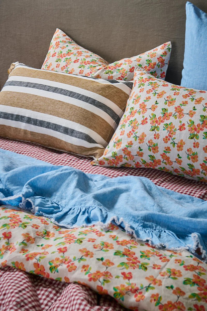 Society of Wanderers Powder Blue Linen Sheets