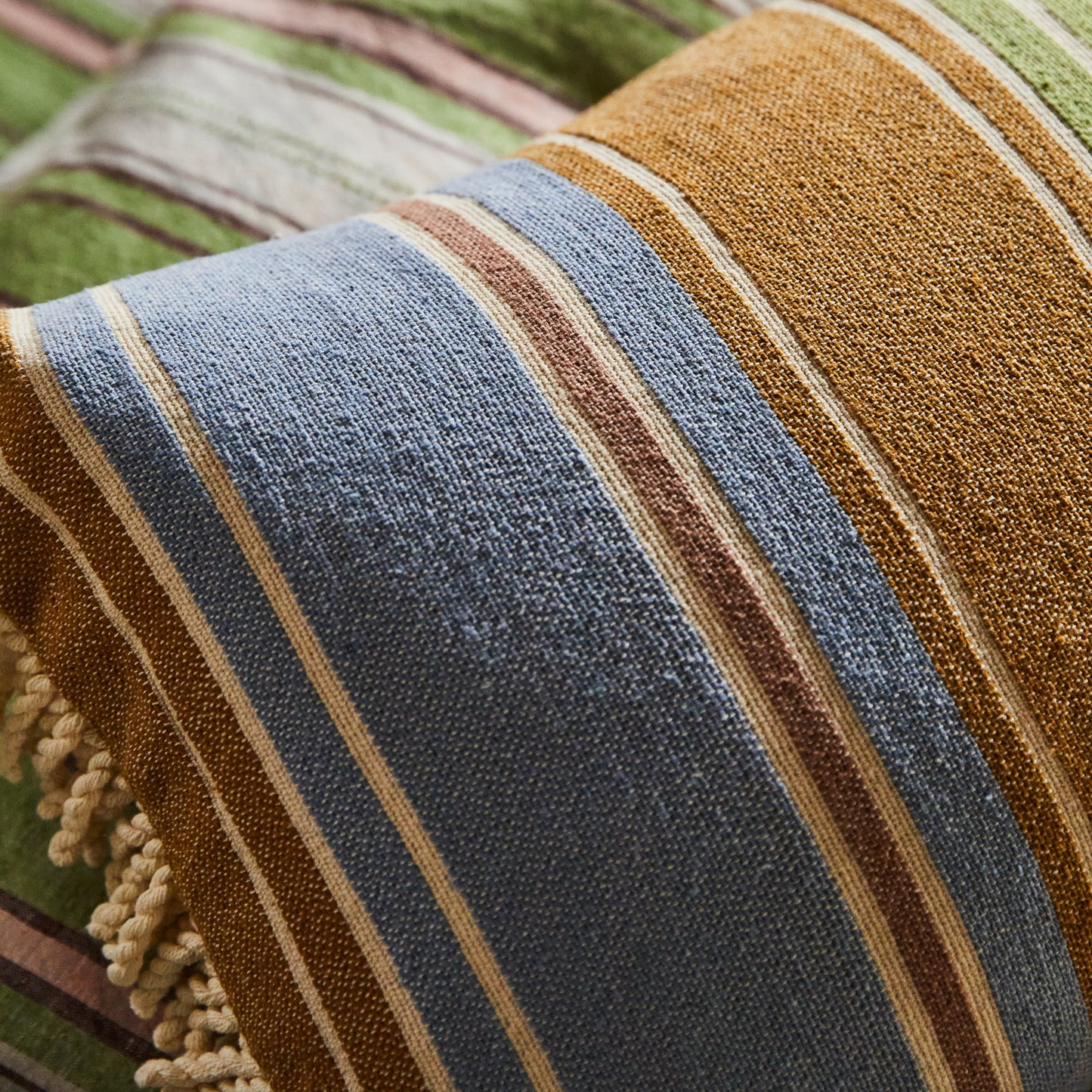 Sage and Clare Daba Woven Stripe Cushion