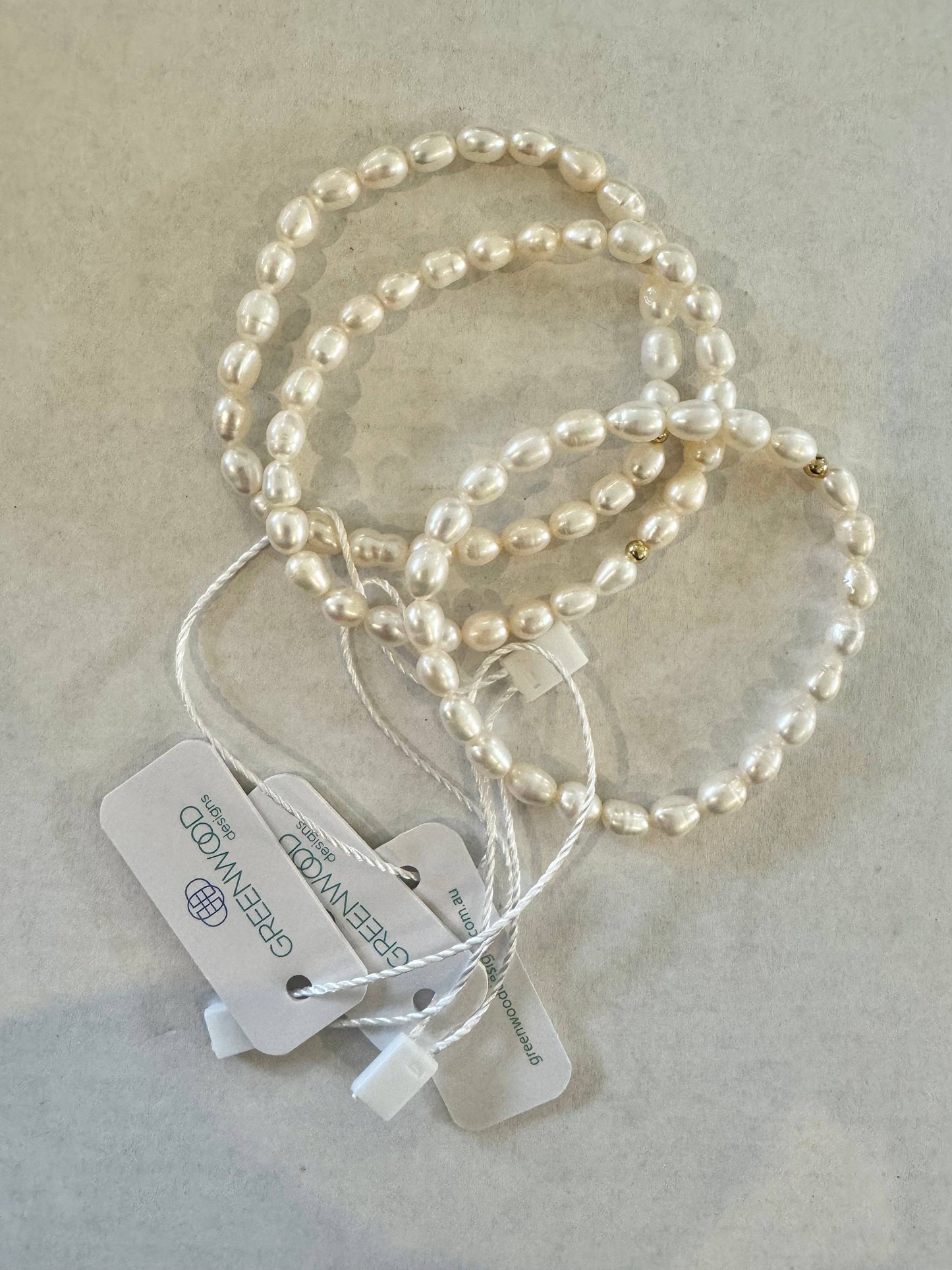 Greenwood Designs Freshwater Seed Pearl Bracelets