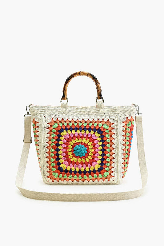 America and Beyond Morning White Handmade Crochet Bags - Sustainable Fashion