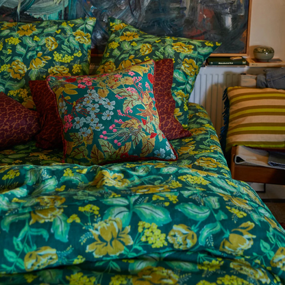 Sage and Clare Claire Reversible Cushion Jade