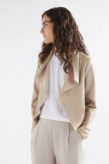 ELK Fine Leather Jacket Stone