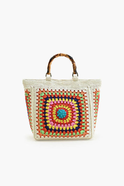 America and Beyond Morning White Handmade Crochet Bags - Sustainable Fashion