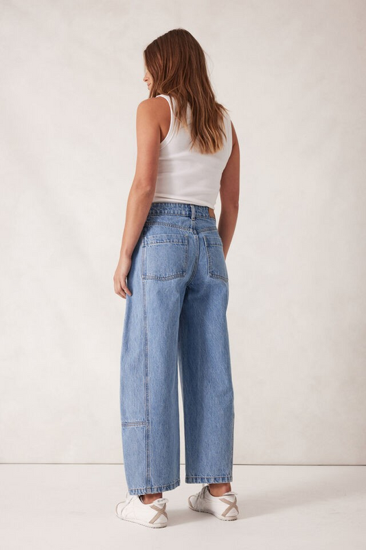 Ceres Life Darted Barrel Jean Vintage Blue