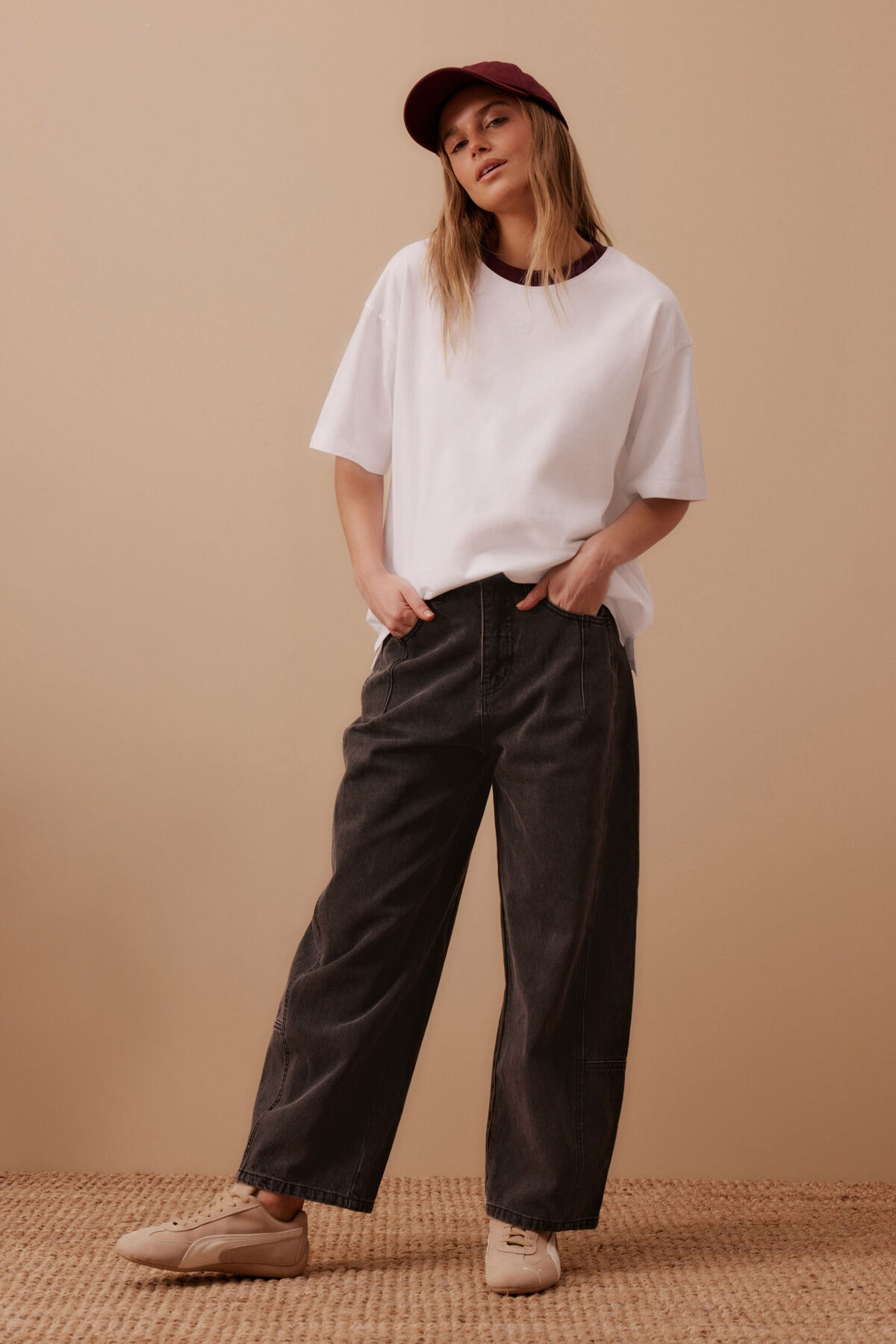 Ceres Life Ringer Tee White/Raisin
