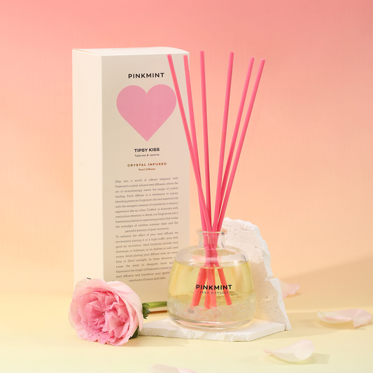 Pinkmint Tipsy Kiss Reed Diffuser Crystal Infused