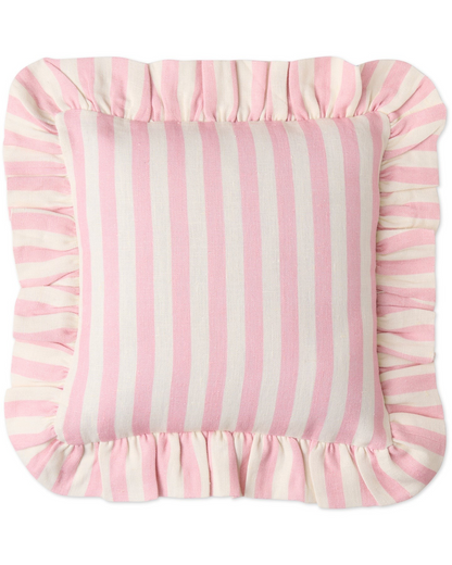 Kip and Co Candy Stripe Frill Upholstery Cushion