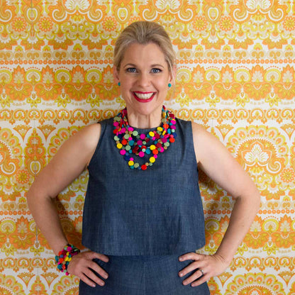 Smartie Multi Strand Wood Necklace: Multi