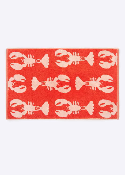 Anorak Lobster Organic Cotton Bath Mat