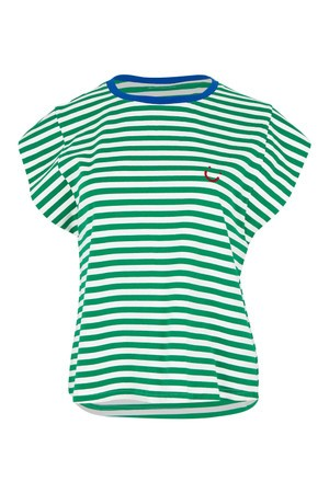 Boom Shankar Bellissimo Tee - Green Stripe