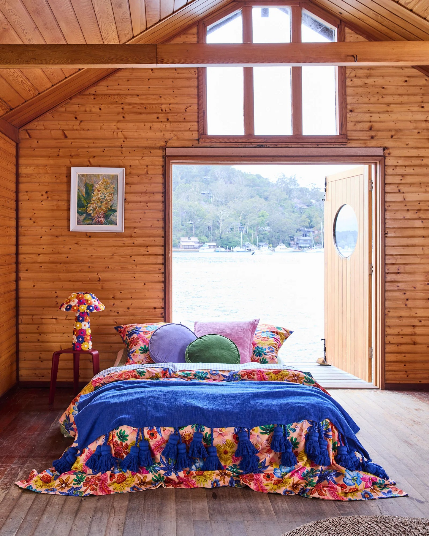Kip and CO Ultramarine Tassel Throw