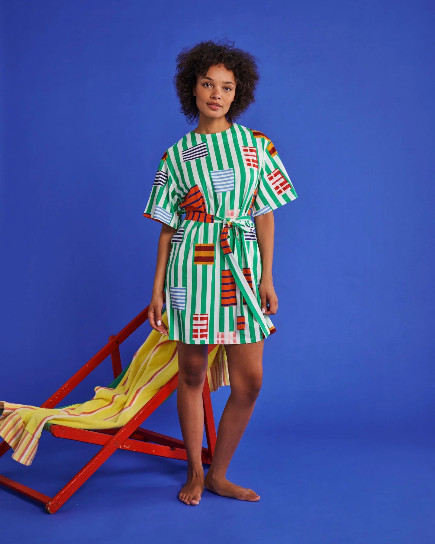 Kip and Co Stripe on Stripe Organic Cotton Everyday Dress