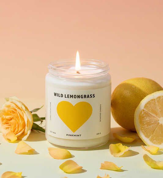 Pinkmint Wild Lemongrass Soy Candle