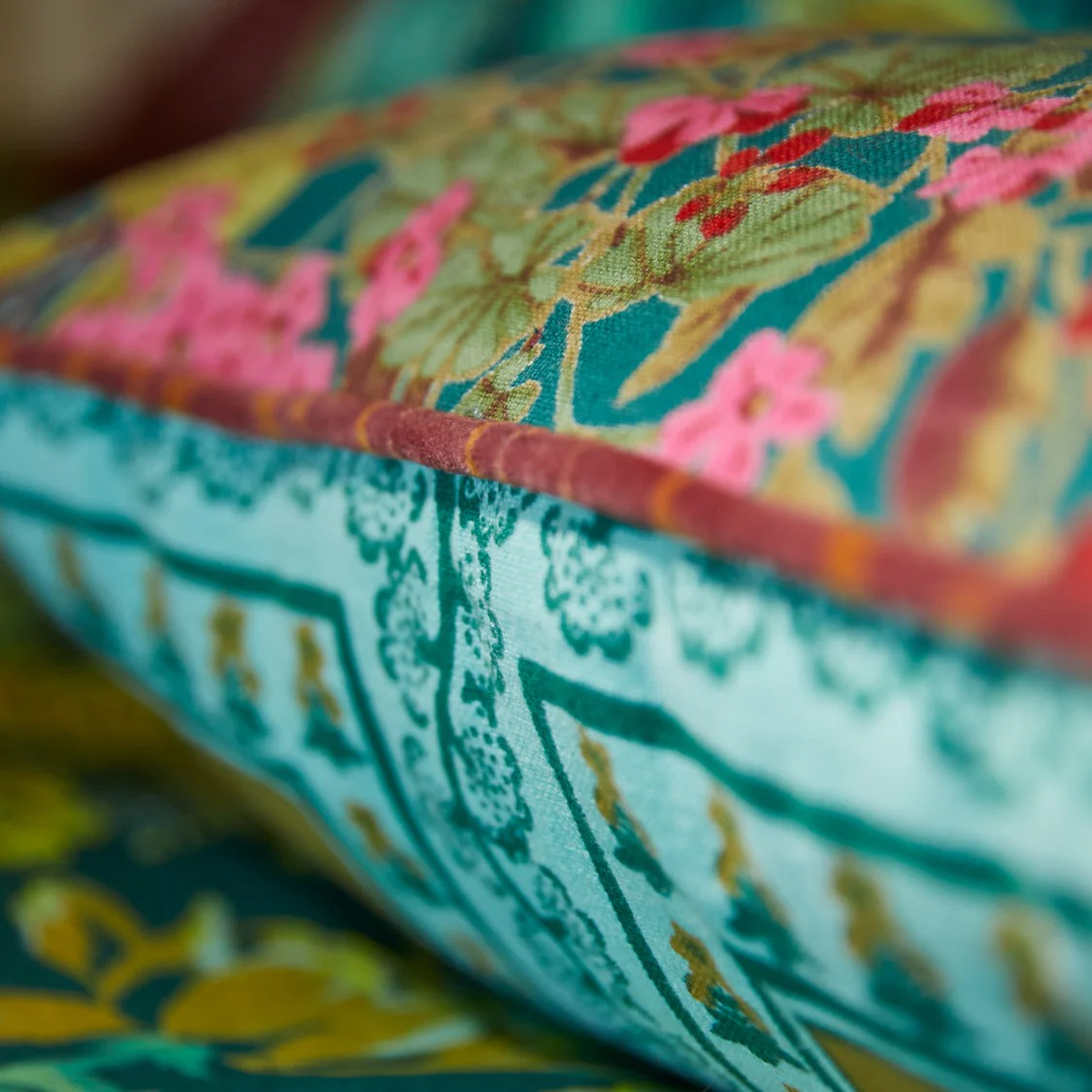 Sage and Clare Claire Reversible Cushion Jade