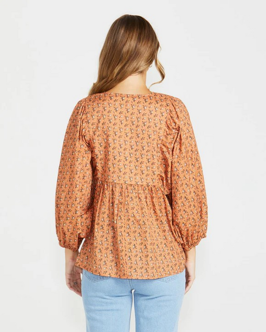 Sass Shannon Boho Top Ditsy