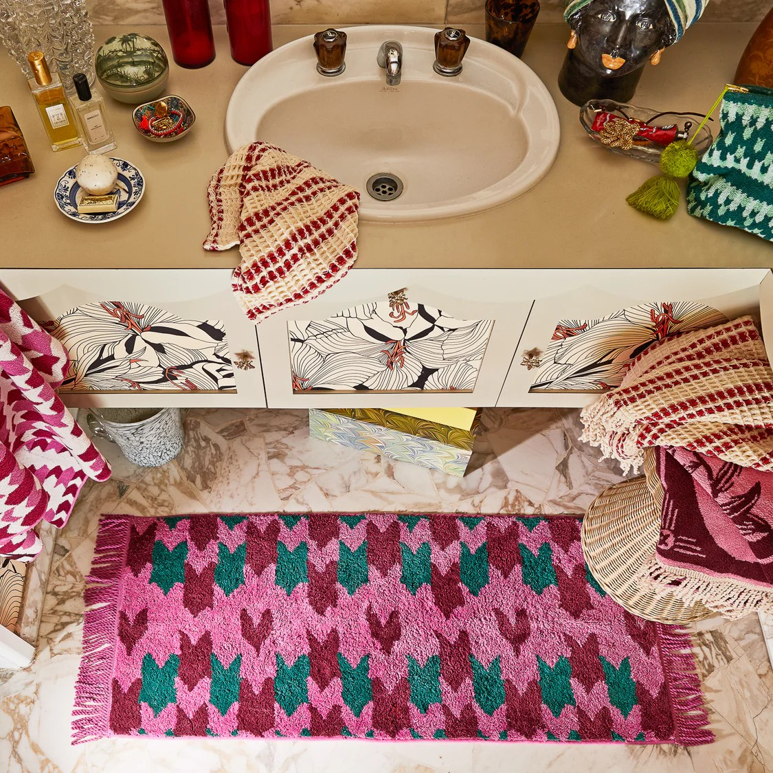 Sage and Clare Arlette Bath Runner