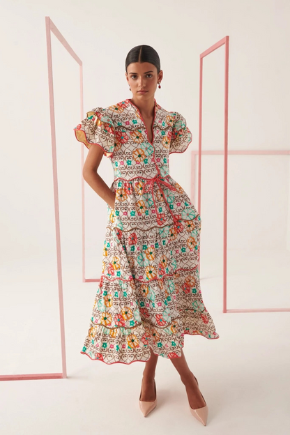 Celia B Baba Island Print Dress