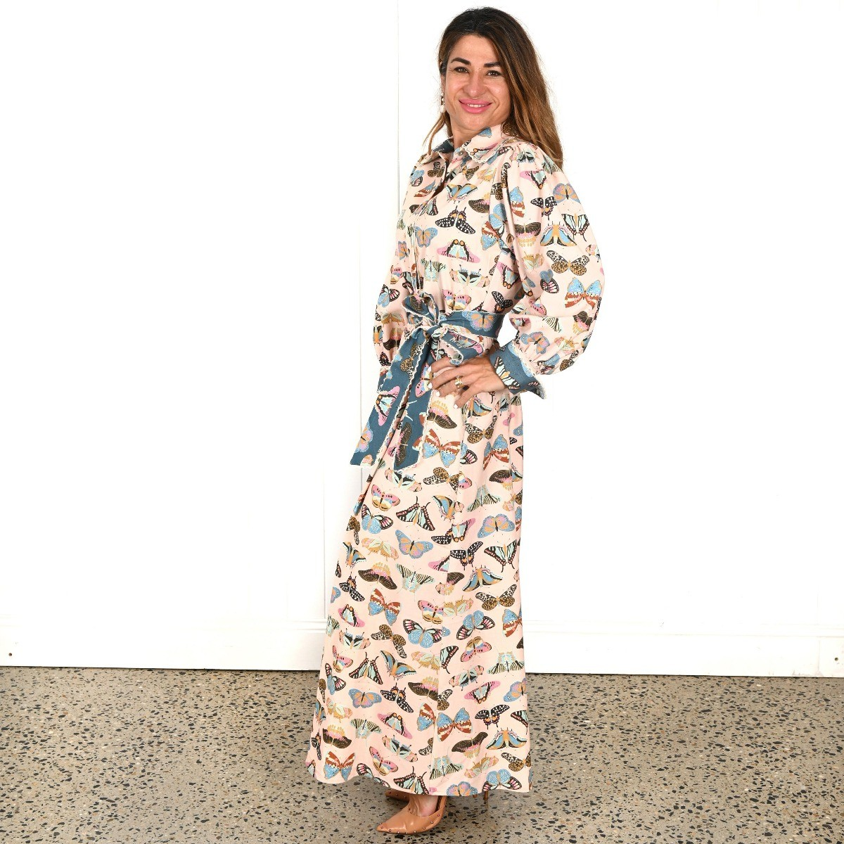 Palm Cove Emerge Pink butterfly "Megan" Dress