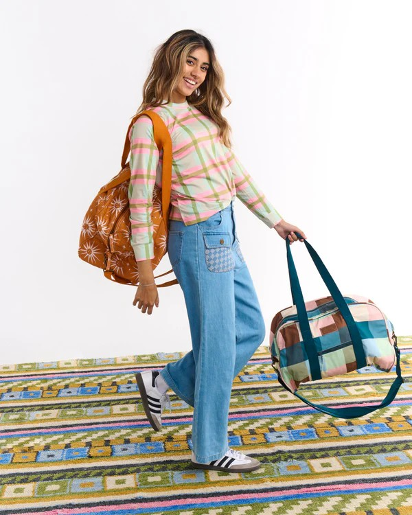 Kip and Co Woodlands Tartan Duffle Bag
