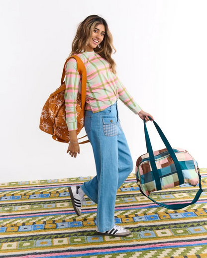 Kip and Co Woodlands Tartan Duffle Bag