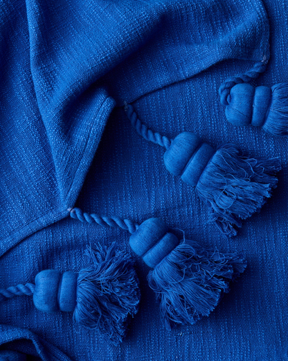 Kip and CO Ultramarine Tassel Throw