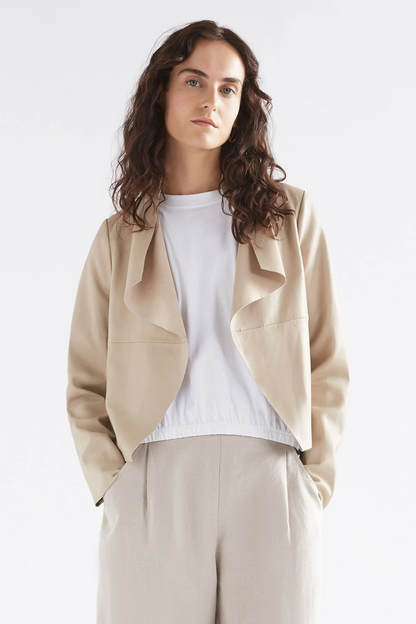 ELK Fine Leather Jacket Stone