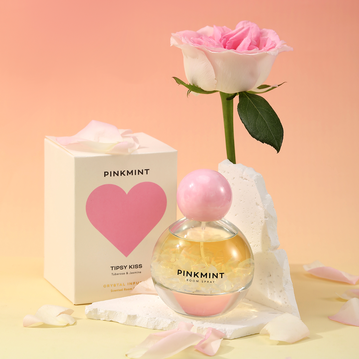 Pinkmint Tipsy Kiss Room Spray Crystal Infused