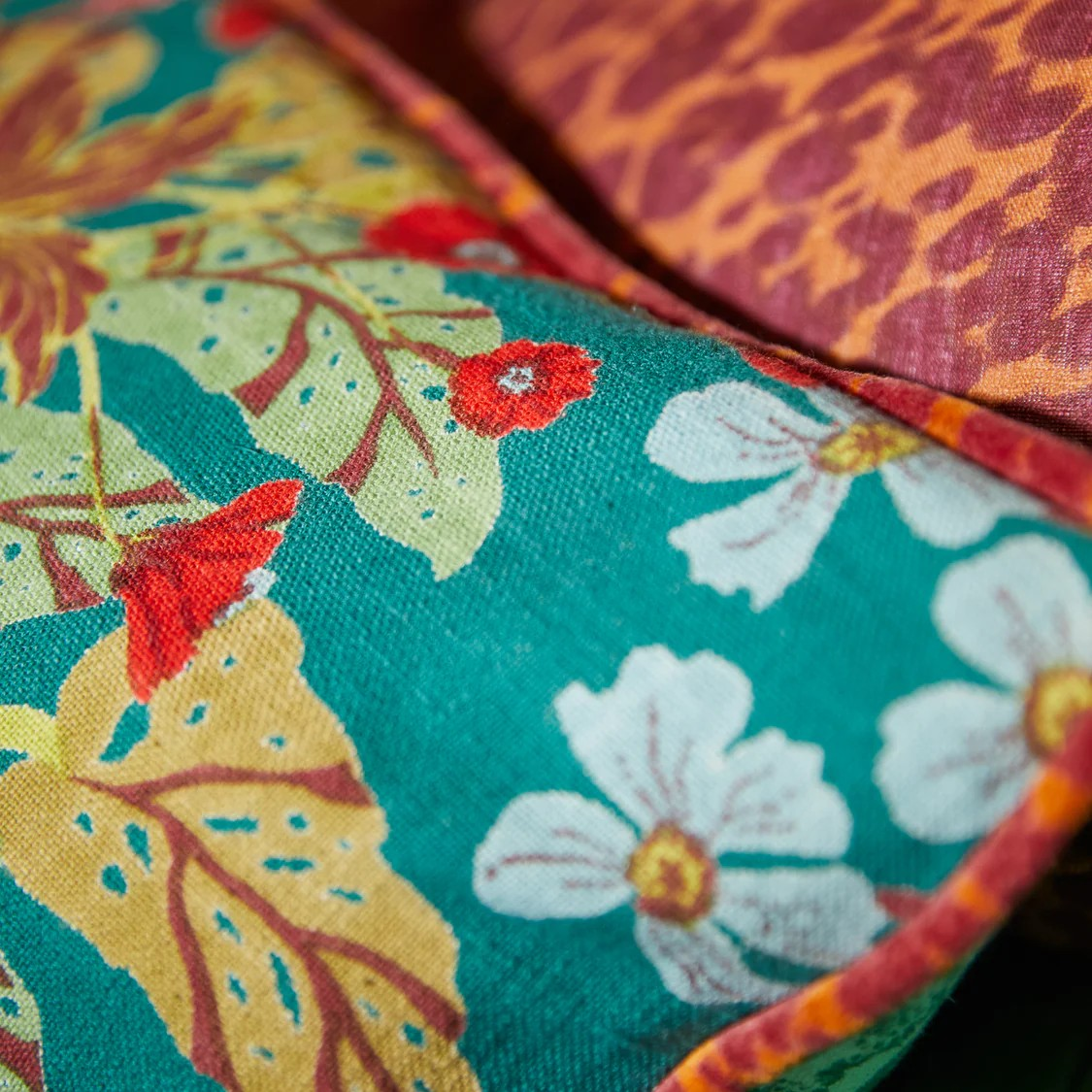 Sage and Clare Claire Reversible Cushion Jade