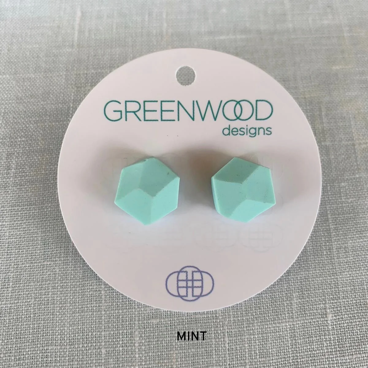 GREENWOOD DESIGNS - PLAIN ROCK EARRINGS (ASSORTED COLOURS)