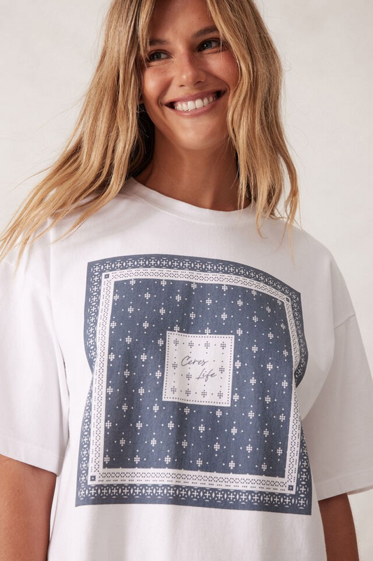 Ceres Life Boyfriends T Moonlight Bandana Print