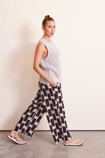 Kaleido High Waisted Wide Leg Mono