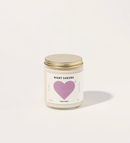 Pinkmint Night Sakura Soy Candle