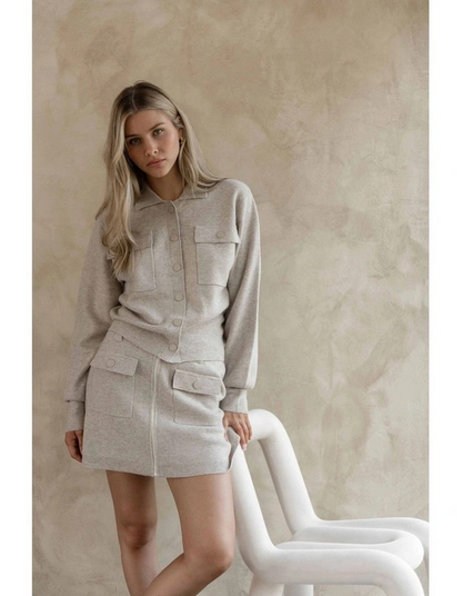 Sass Baldwin Kint Jacket Oatmeal/Cream