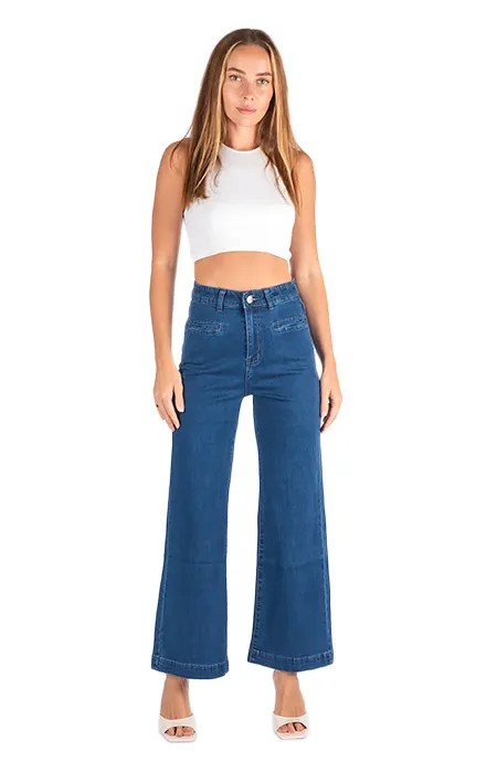 Wakee Denim 7106 Slim Pocket Dark Denim Jean