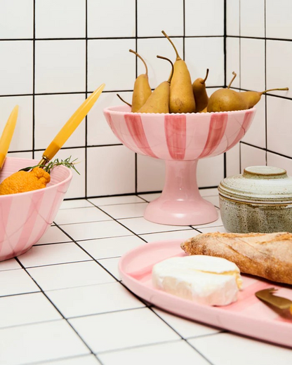 Kip and Co Pink Stripe Fruit Bowl