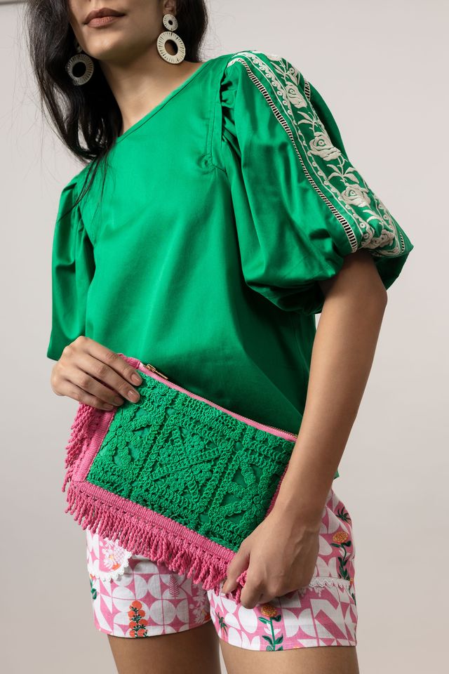 Emily Lovelock Crochet Pouch