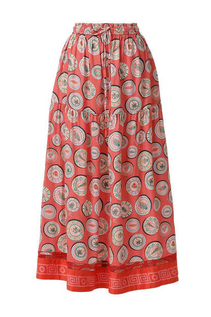 Emily Lovelock Wilma Skirt Flame Scarlett