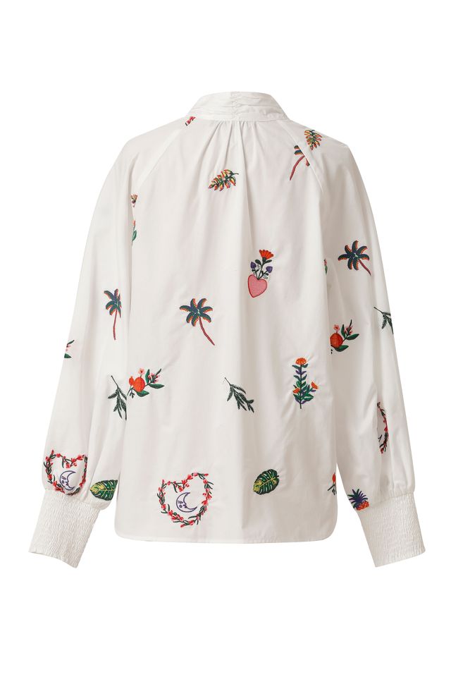 Emily Lovelock Mona Blouse White