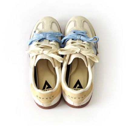 ASFVLT Elite Classic Blue and Cream Pony Hair fashion sneakers
