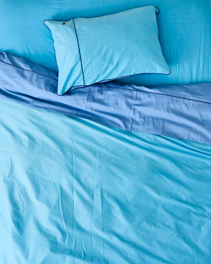 Kip and Co Glow In Blue Bamboo Cotton Quilt Cover