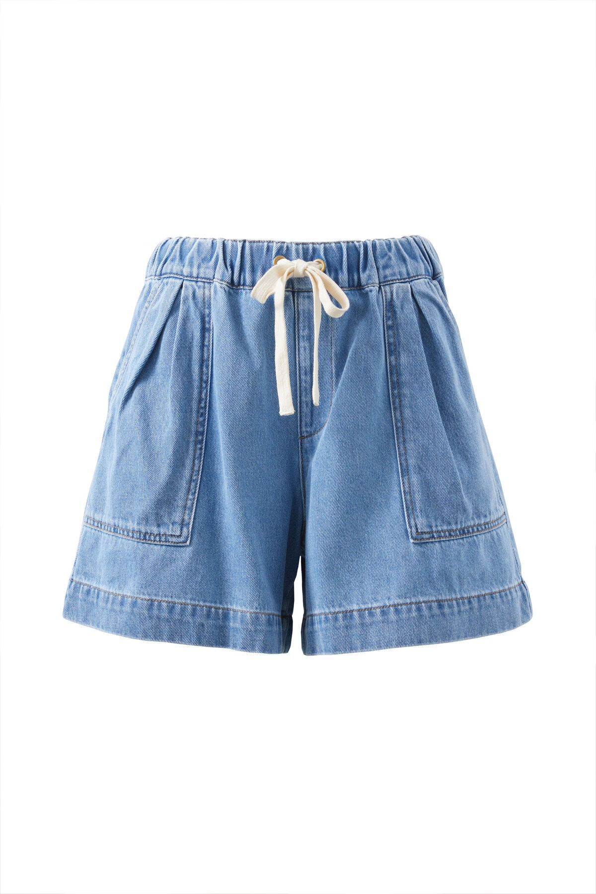 Ceres Life Relaxed Darcy Everyday Short - Mid Blue Wash