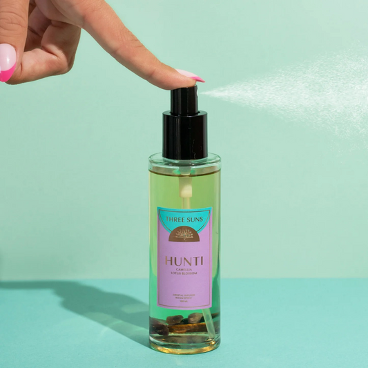 Three Suns HUNTI | Crystal Room Spray of Tranquility | Camellia + Lotus Blossom