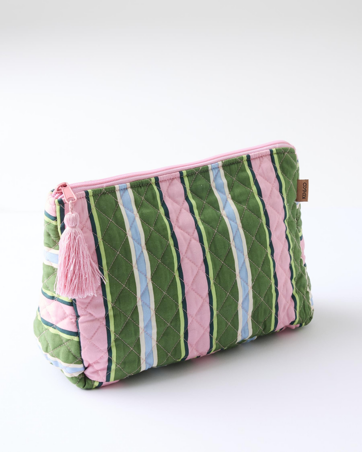 Kip and Co Cactus Stripe Quilted Cotton Toiletry Purse - One Size