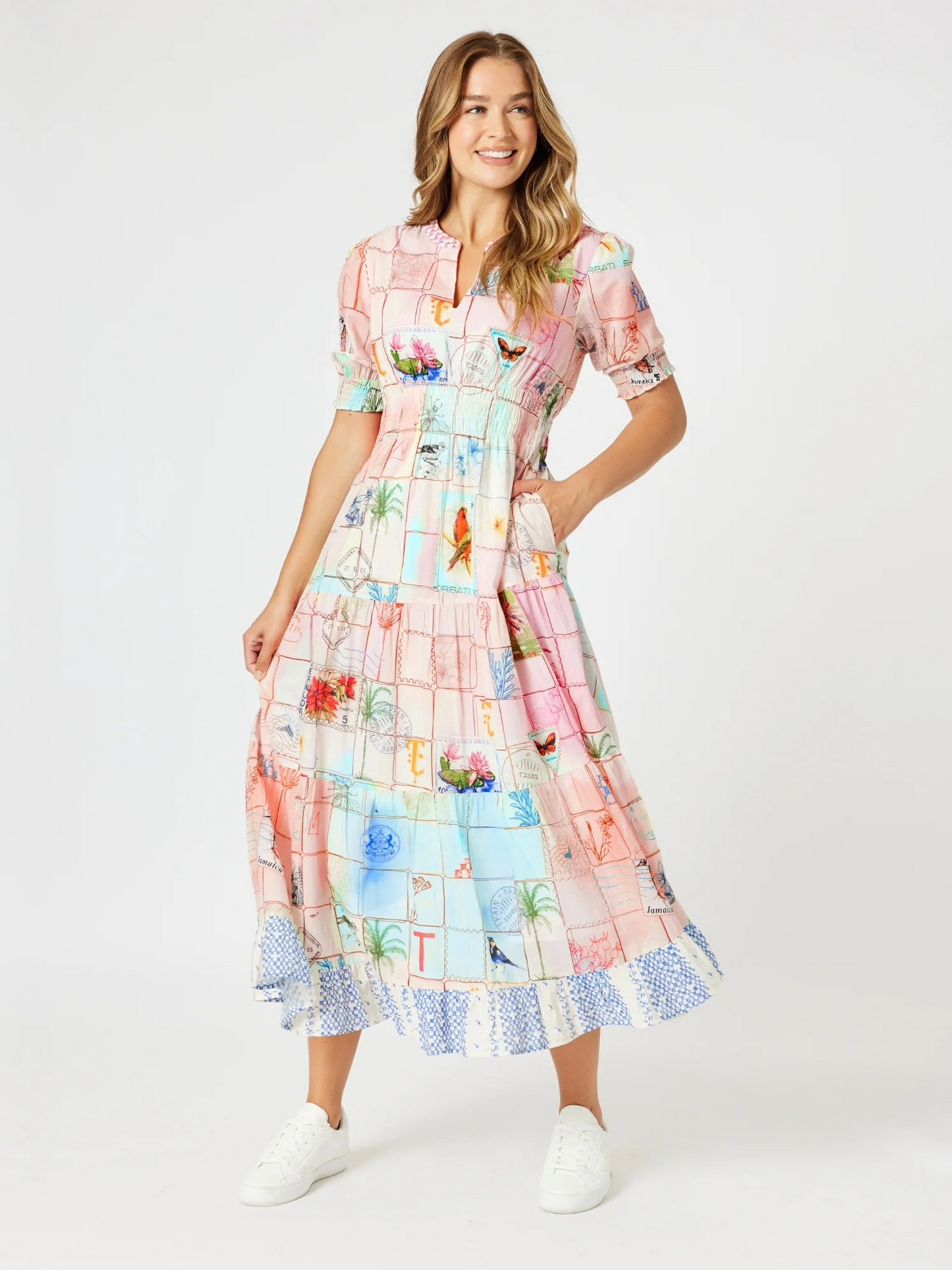 Threadz Capri Print Maxi Dress